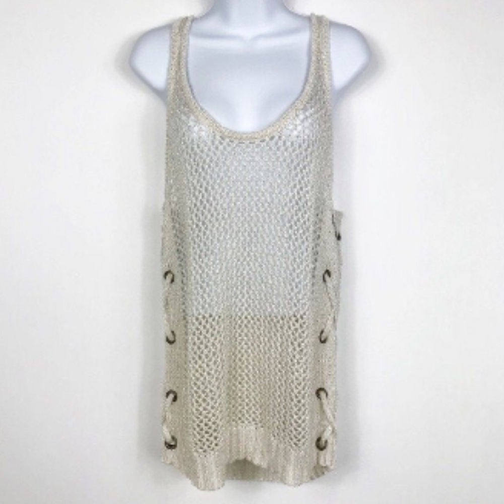 NWT Ava Couture Open-Knit Tank ( S )
